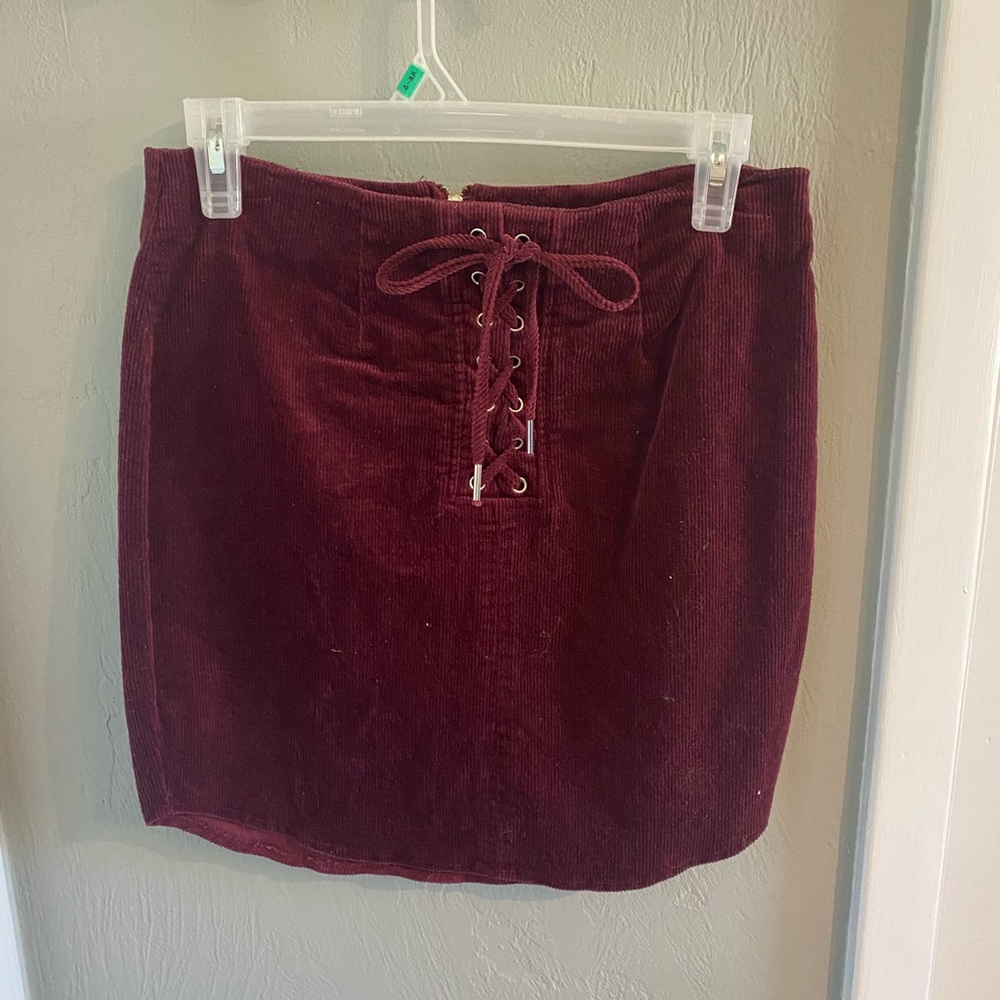 cotton mini skirt